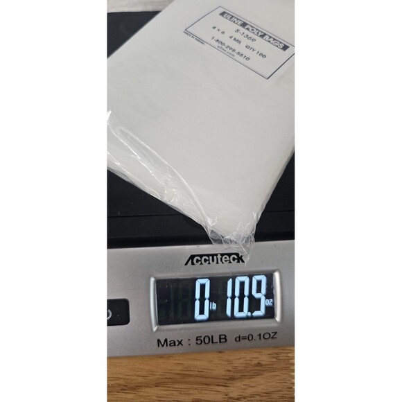 100 Uline S-1369 4 Mil 4"x6" Clear Poly Bags Sleeves NEW - Picture 3 of 3